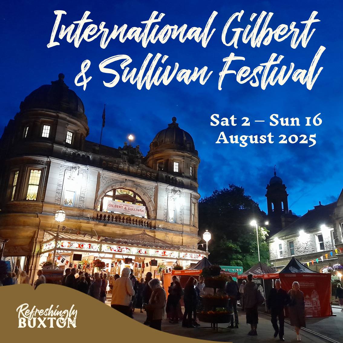 Our summer of festivals continues with the International #GilbertandSullivan Festival which starts next weekend.

Read an overview of this year’s festival ➡️ visitbuxton.co.uk/gilbert-and-su…

#WhatsOnBuxton #GSFestival #BuxtonFestival #Buxton2025 #Buxton #PeakDistrict #Derbyshire