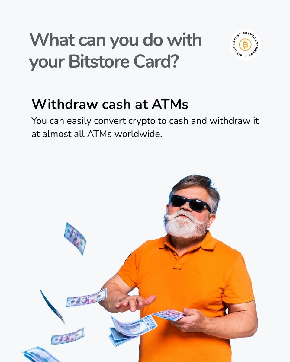 Summer is in full swing already!

With Bitstore Card, you let your crypto work for you.

Shop and buy with your $BTC, $ETH or any other crypto in your Bitcoin Store Wallet and enjoy summer vacation carefree! ✅️

ORDER BITSTORE CARD 🔗bitstore.net/en/bitstore-ca…