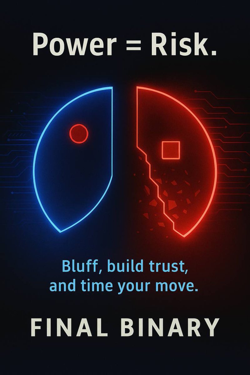 LitDare's tweet image. Final Binary is not built for comfort.
It’s built to reveal.
Every round is a mirror held up to the crowd.
@FinalBinary @MirrorMeta @OnChainReveal
#SocialGaming #FinalBinary