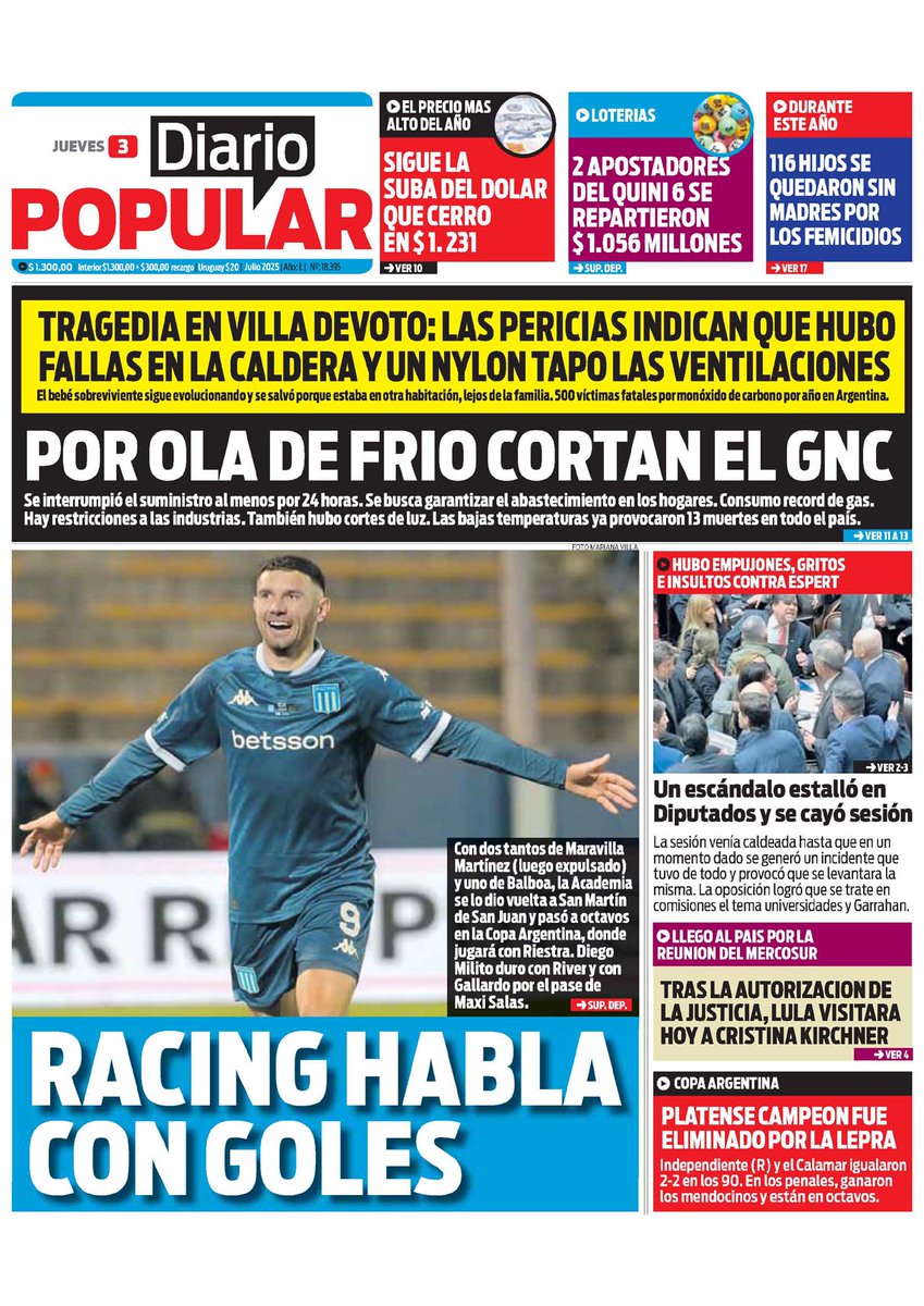 El mejor delantero de los últimos 55 años de Racing, ayer nos alcanzó con Maravilla y el buen momento de Solari,pero hay que traer refuerzos. Vergonzoso y premeditado lo de Echenique, que obvió el foul que hace Gonzalez en el gol sanjuanino y nos dejó sin Maravilla contra Riestra