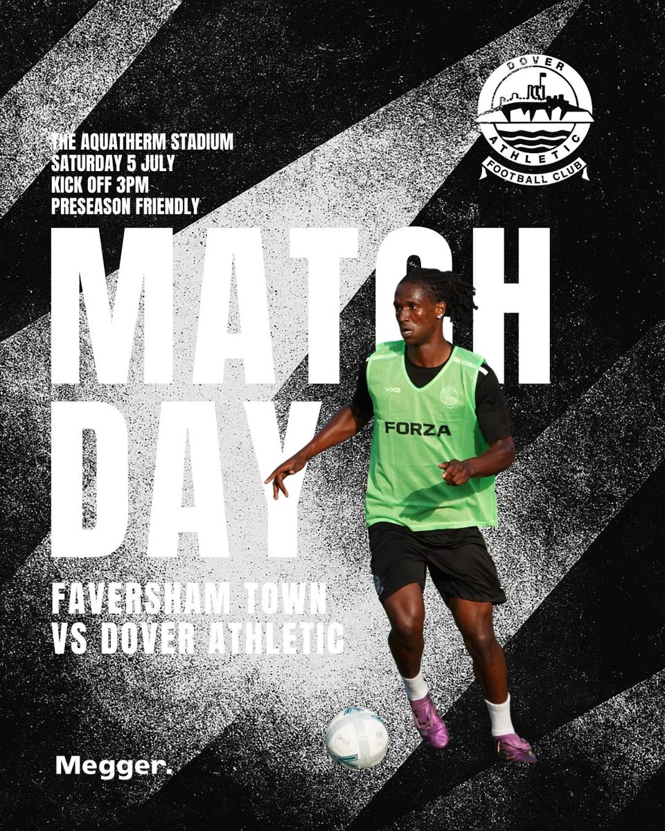 ⚽️ It’s Matchday!

Against last season’s SCEFL Champions 👊

🆚 Faversham Town
⏰ 3PM KO
💷 Adult £5 / Conc £2

Please note, there will be no media coverage of today’s match.

#DAFC | ⚫️⚪️