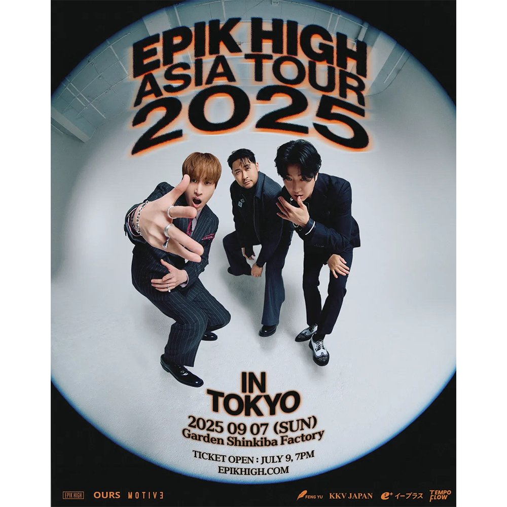 eplus_live's tweet photo. / ／
韓国ヒップホップ界のレジェンド

◤EPIK HIGH(#エピック・ハイ)◢

7年ぶり日本公演開催✨
\＼

📍 大阪公演
2025年9月5日（金）
Zepp なんば大阪

📍 東京公演
2025年9月7日（日）
GARDEN 新木場FACTOR

🎫チケット一般発売受付中‼️