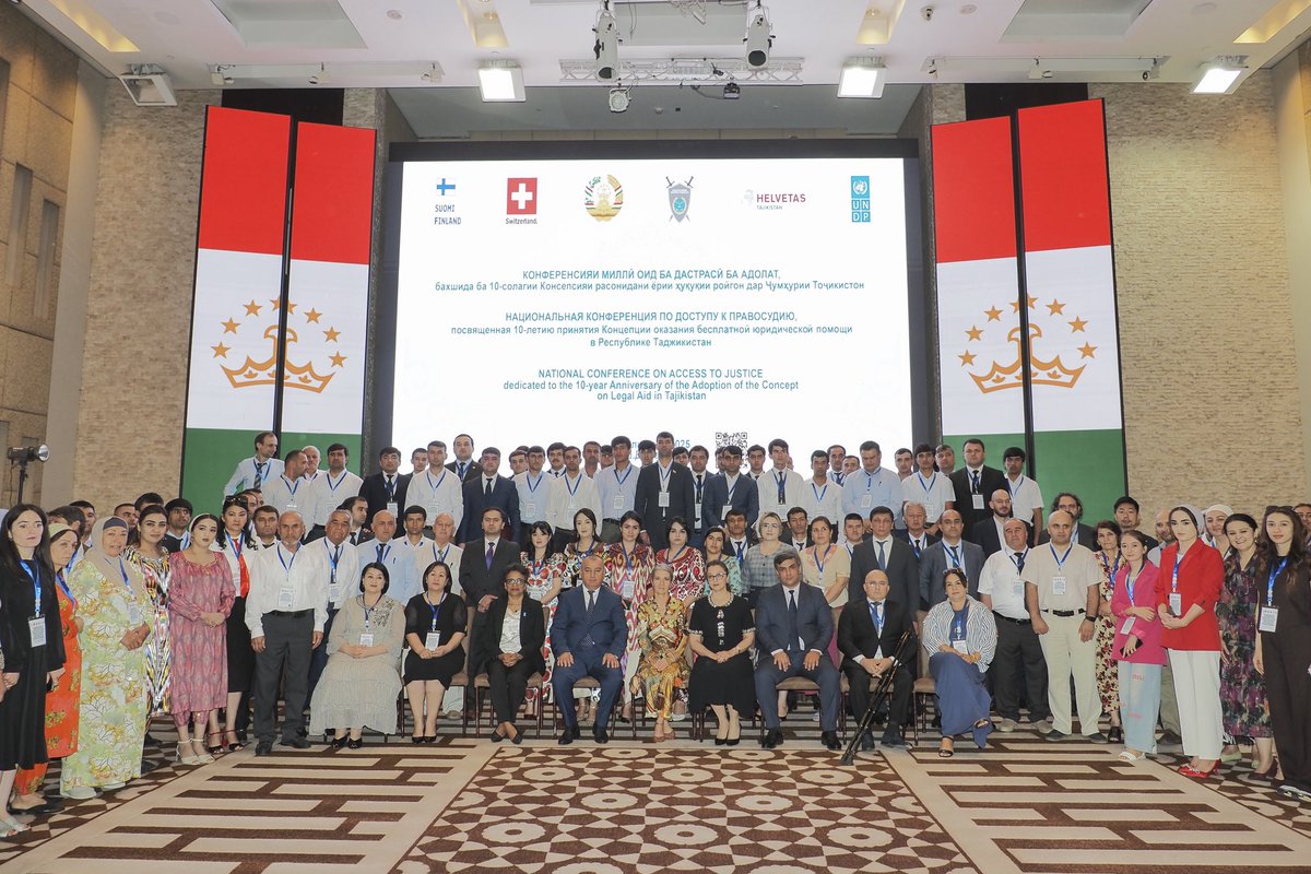 UNDP Tajikistan (@undptjk) on Twitter photo 🔵 <a href="/UNDPTJK/">UNDP Tajikistan</a>, <a href="/SwissDevCoop/">Swiss Development and Cooperation</a>, <a href="/HelvetasT/">Helvetas Tajikistan</a> supported the Ministry of Justice 🇹🇯 in showcasing progress on expanding access to free legal aid in Tajikistan. ⚖️ The legal aid system is now fully funded by gov. and operates 60 centres, providing support in civil and criminal cases. 🔵 <a href="/UNDPTJK/">UNDP Tajikistan</a>, <a href="/SwissDevCoop/">Swiss Development and Cooperation</a>, <a href="/HelvetasT/">Helvetas Tajikistan</a> supported the Ministry of Justice 🇹🇯 in showcasing progress on expanding access to free legal aid in Tajikistan. ⚖️ The legal aid system is now fully funded by gov. and operates 60 centres, providing support in civil and criminal cases.