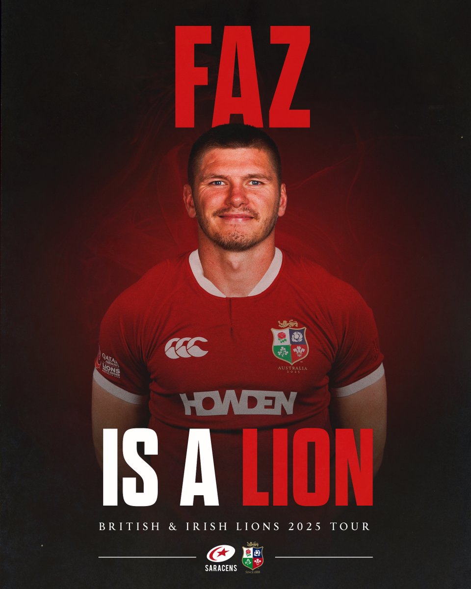 Saracens Rugby Club (@saracens) on Twitter photo Called up to his fourth Tour, <a href="/owen_faz/">Owen Farrell</a> is a Lion once again. 🦁❤️🖤
#YourSaracens💫 #WeGoBeyond Called up to his fourth Tour, <a href="/owen_faz/">Owen Farrell</a> is a Lion once again. 🦁❤️🖤
#YourSaracens💫 #WeGoBeyond