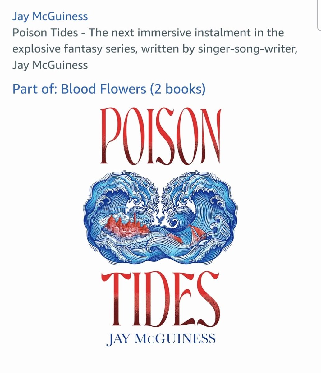 It's  Publication Day <a href="/JayMcGuiness/">Jay McGuiness</a> !!!!
Enjoy and may you savour in the success of your 2nd novel #PoisonTides 🌊📕