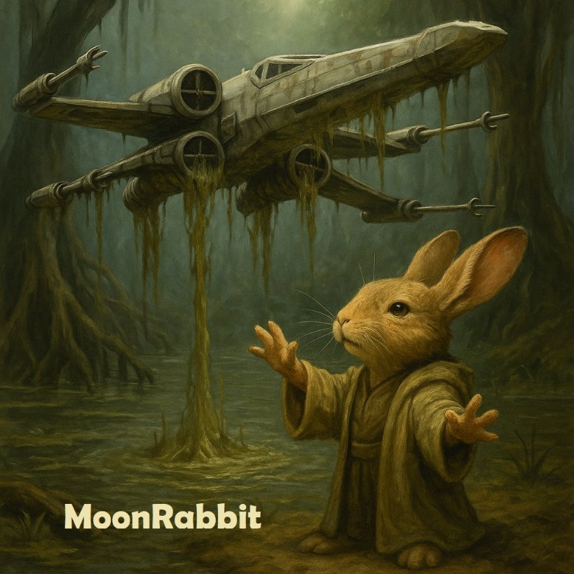 JeanETHx1's tweet photo. Yoda Rabbit has begun to lift the starship out of the swamp. Soon #MoonRabbit will reach new planets
#AAA #ToTheMars #ToTheJupiter https://t.co/c9bZVKbZJi