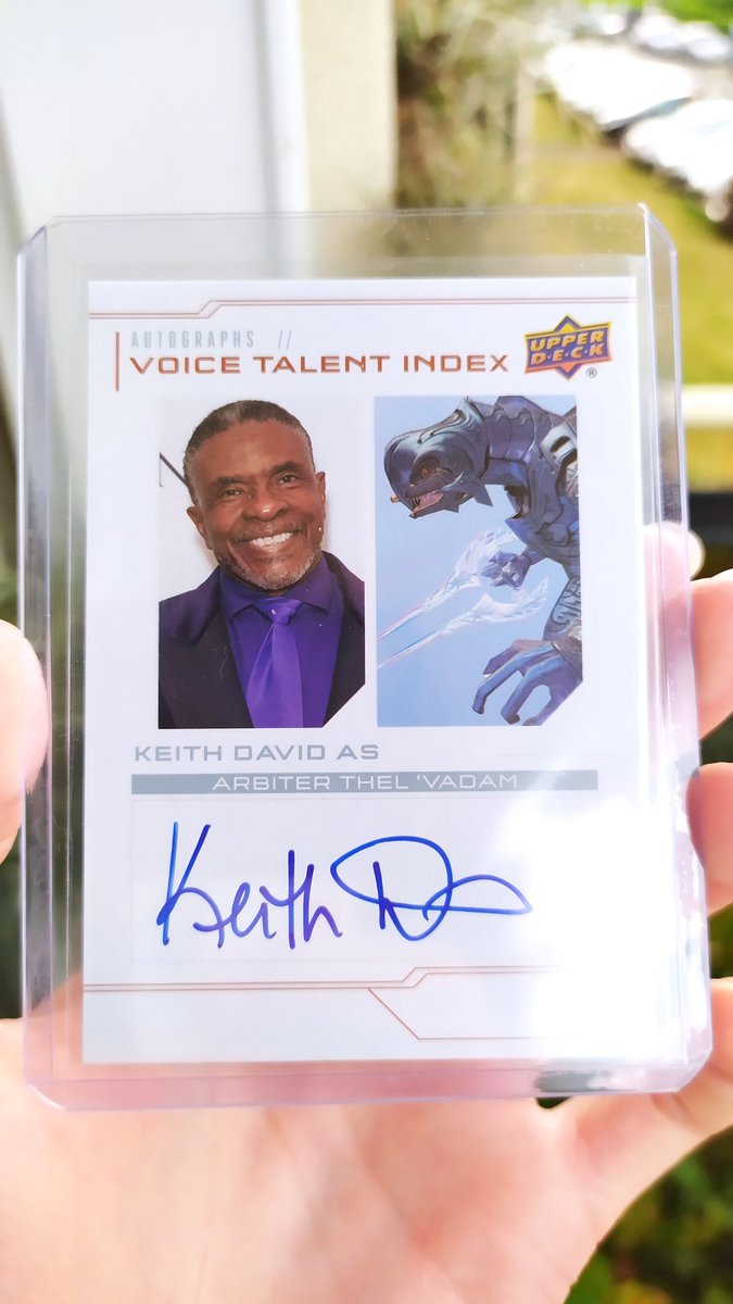 #HaloLegacyCollection #UpperDeck Voice Talent Index - Keith David as Arbiter Thel 'Vadam 🤩
