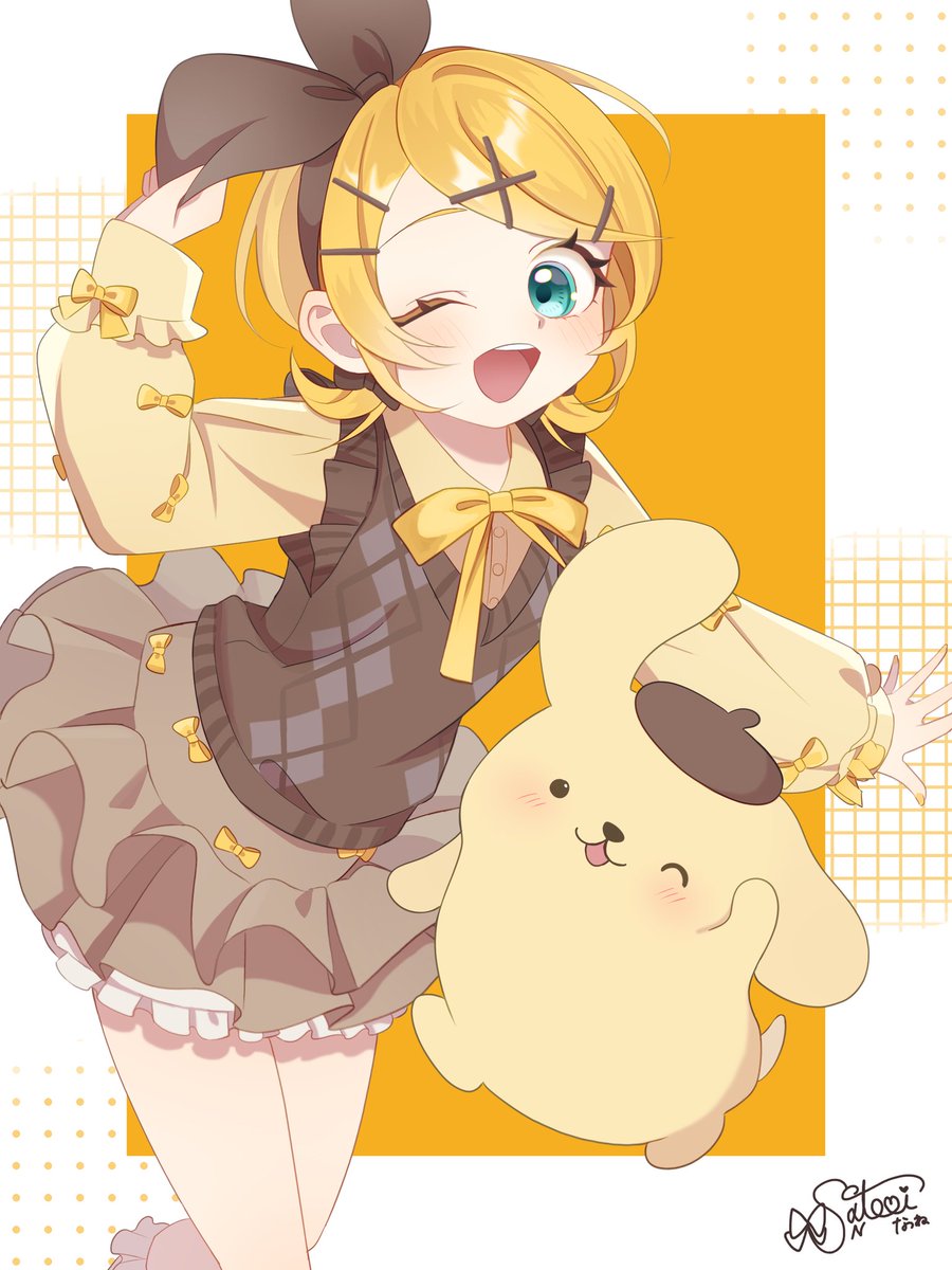 鏡音リン × #ポムポムプリン 🍮