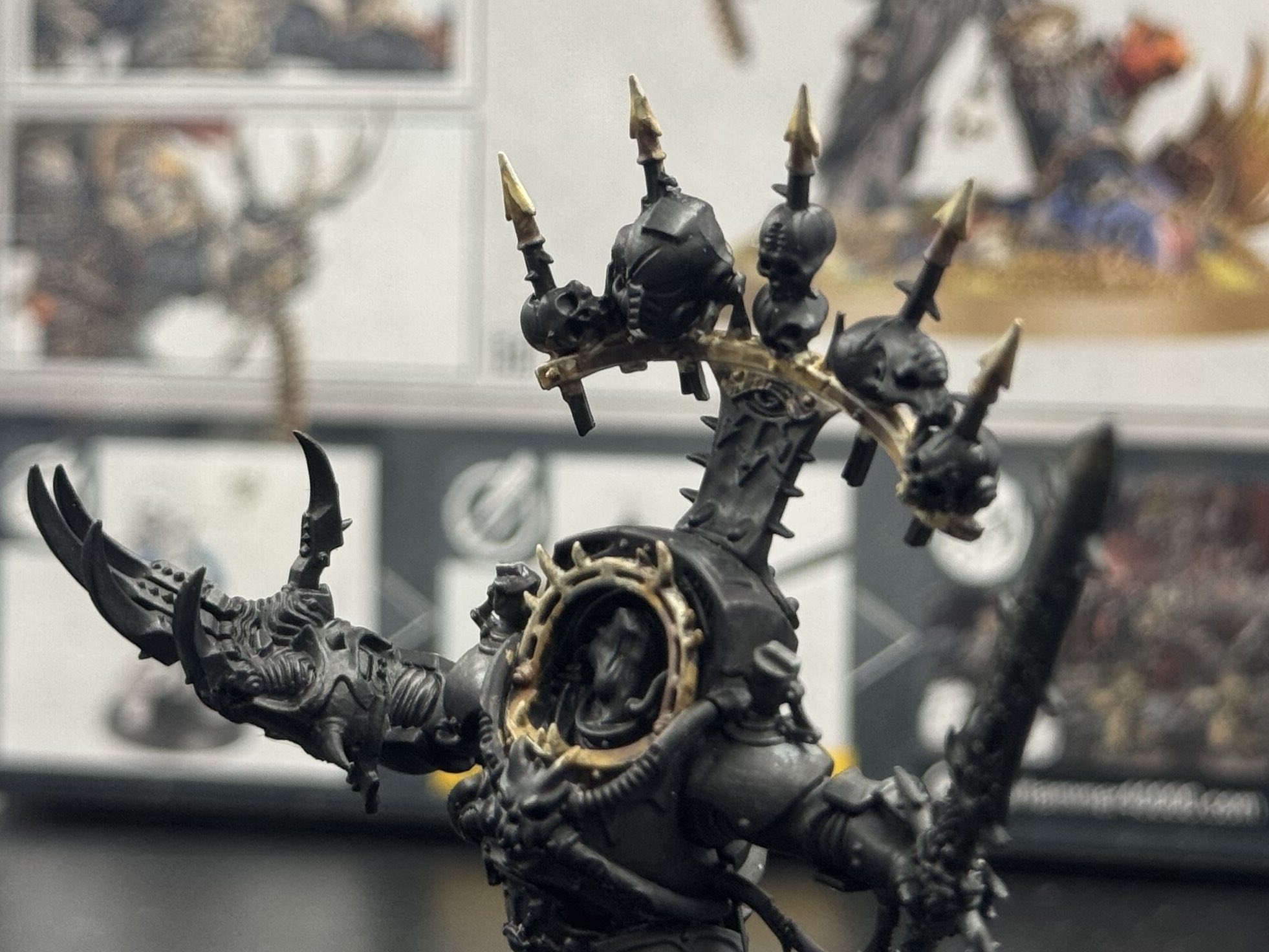 ウォーハンマー　塗装済み　ステガドン2体 ウォーハンマー40K：デスガード：ブライトロード