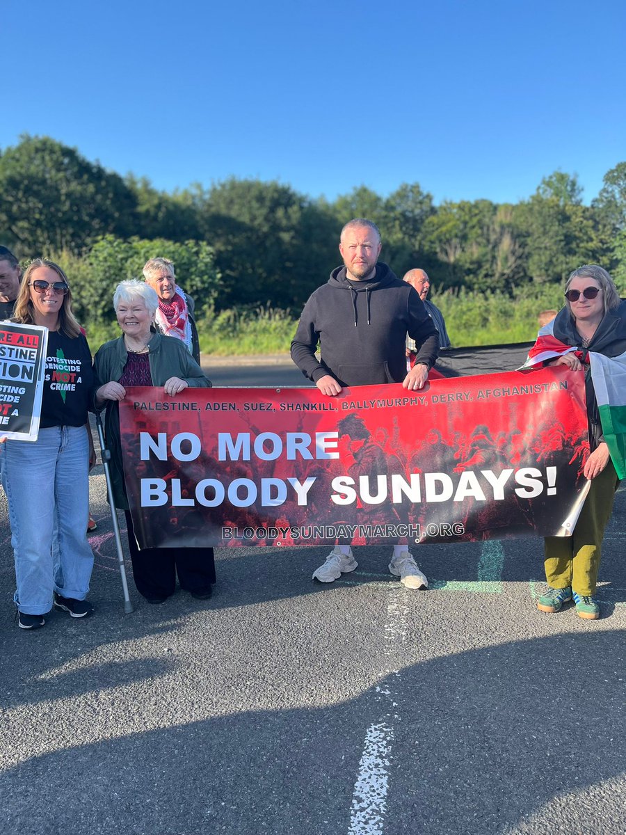 Bloody Sunday Derry (@bloodysunday50) on Twitter photo Supporting <a href="/ipscmidulster/">Mid Ulster IPSC</a> outside Moyola Precision Engineering. A factory that makes components for F-35 fighter jets. Jets that are used by Israel to drop b*mbs on babies. On children. On mothers, fathers, grandparents, families & friends.
Funded by @invest_ni with public £ Supporting <a href="/ipscmidulster/">Mid Ulster IPSC</a> outside Moyola Precision Engineering. A factory that makes components for F-35 fighter jets. Jets that are used by Israel to drop b*mbs on babies. On children. On mothers, fathers, grandparents, families & friends.
Funded by @invest_ni with public £