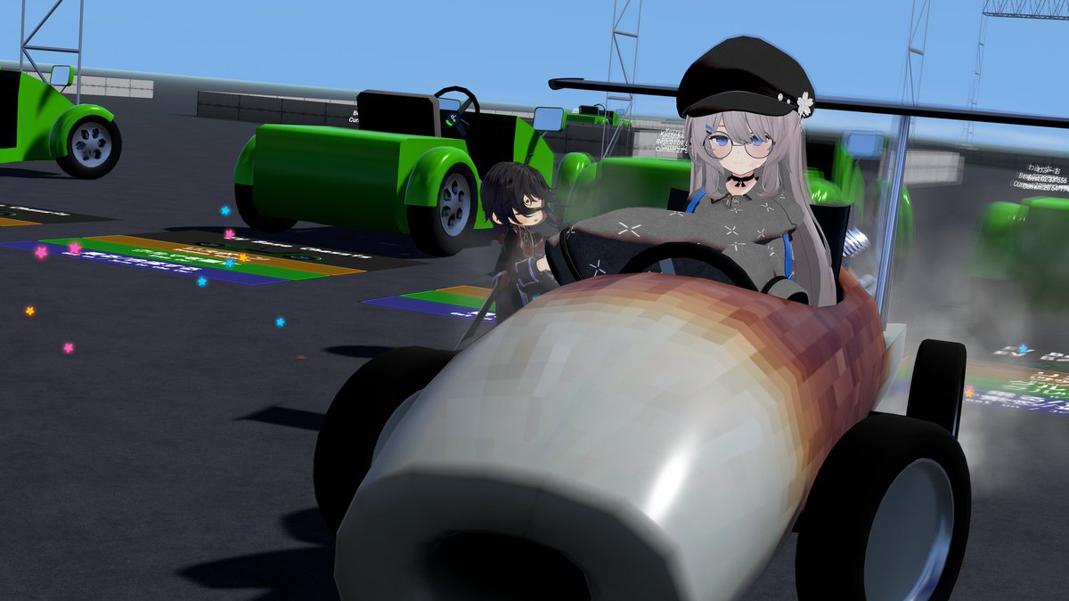 07/01 VRC②
①こんな感じに爆破して飛ぶえーちゃんと巻き込まれたkazzyさん
②変態コースに挑戦中のKazzyさん
③ノーミスでクリアした凄いʢ ´Å｀ʡ
褒める以外の言葉が見つからない…。
④これはちくわで暴れるえーちゃん