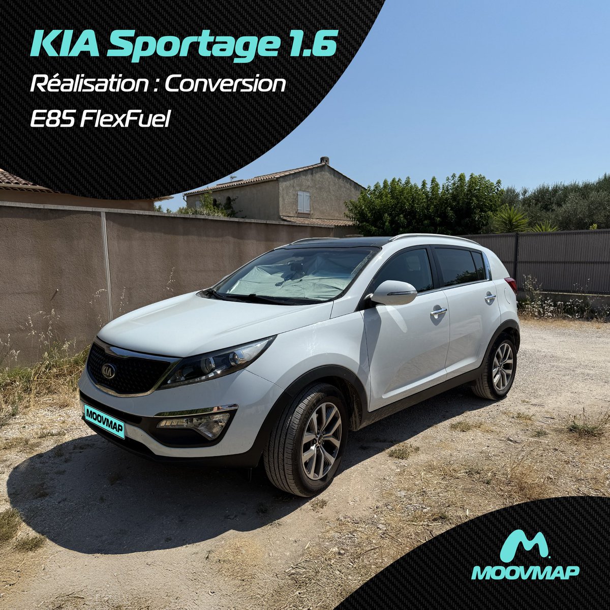 moovmap's tweet photo. 🌱 Conversion Bioéthanol E85 – Kia Sportage 1.6

Ce SUV coréen roule désormais 100 % éthanol, grâce à notre reprogrammation FlexFuel.

Un geste pour la planète 🌍 et pour votre portefeuille 💸

#moovmap #ConversionE85 #KiaSportage #FlexFuel #E85 https://t.co/qjoL3O4L1o