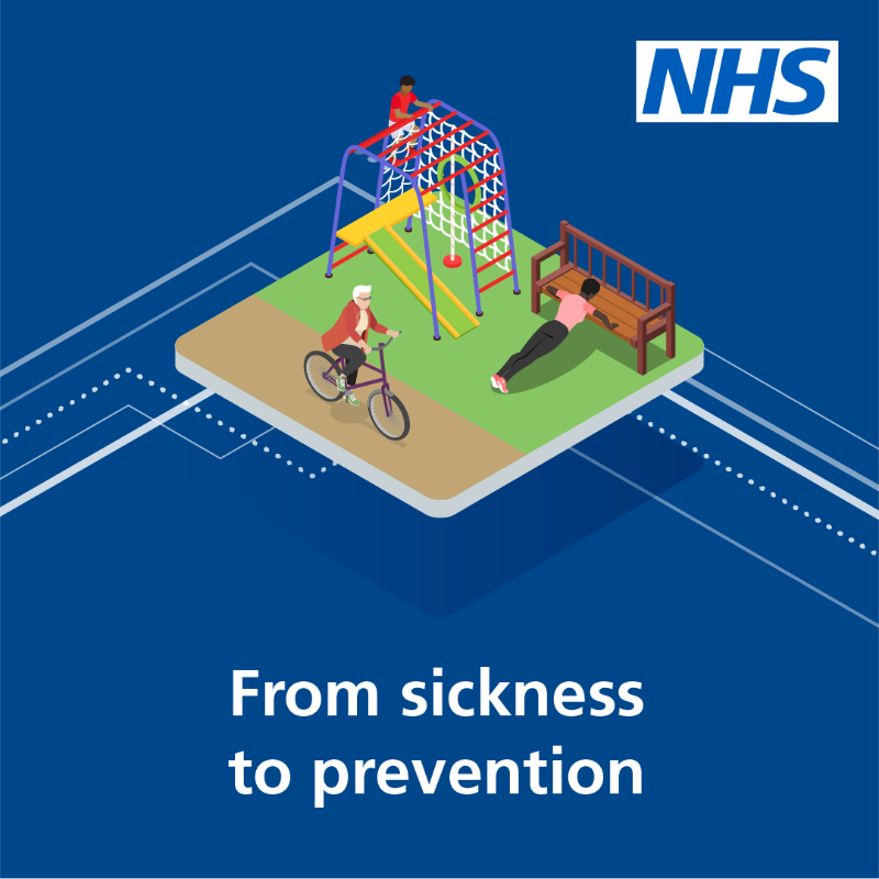 NHSEngland's tweet photo. Three big shifts will change how the NHS works, enabling it to deliver better care for all patients – no matter where they live.  
 
From hospital to community. 
 
From analogue to digital. 
 
From sickness to prevention. 

Read the 10 Year Health Plan ⬇️