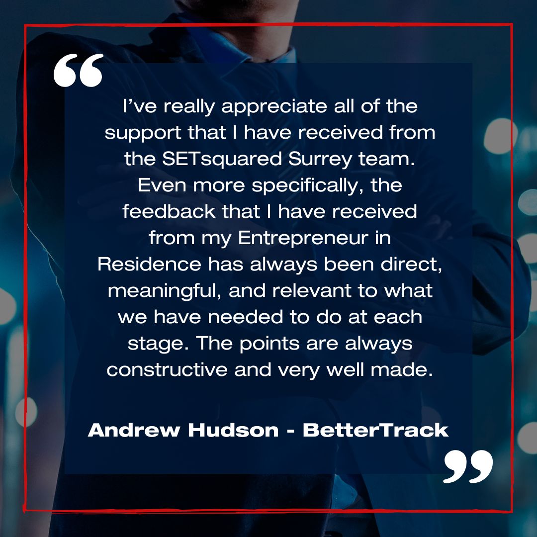 SETsquared Surrey (@setsquaredsry) on Twitter photo It's #FeedbackFriday !!!
We love hearing what our members and alumni have to say about the support they have received through <a href="/SETsquaredSRY/">SETsquared Surrey</a>
Thank you, Andrew Hudsonโจ
Huge well done to Chris Hobbs on offering such brilliant support!
Find out more about business support at It's #FeedbackFriday !!!
We love hearing what our members and alumni have to say about the support they have received through <a href="/SETsquaredSRY/">SETsquared Surrey</a>
Thank you, Andrew Hudsonโจ
Huge well done to Chris Hobbs on offering such brilliant support!
Find out more about business support at