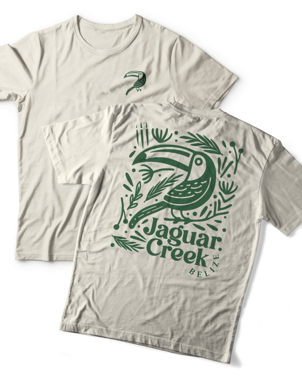 Would you hike into the Belizean jungle just to cop one of these tees? 🐆🌴
Jaguar Creek came to us looking for T-shirt designs that were clean, creative &amp; connected to nature. And yep, our community absolutely nailed it! Designers: 
👏 -Queenzha-
👏 Atmo Genjot
👏 ArniArts