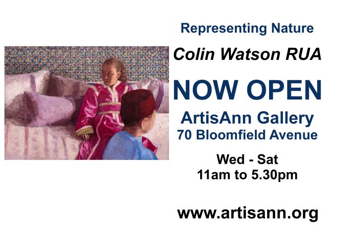 Now Open - New Show by Colin Watson RUA

ArtisAnn Gallery, 70 Bloomfield Avenue, Belfast, BT5 5AE

Wed – Sat: 11am to 5.30pm

artisann.org/collections/re…

(Gallery closed Fri July 11th and Sat July 12th)

#art #ireland #africa #portraits #landscapes