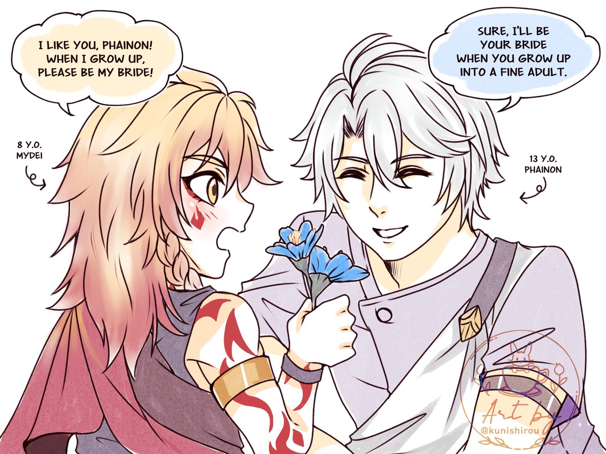 kunishirou's tweet image. #myphaiweek2025 #myphai 
Last day prompt: confession/courting (but I guess it&apos;s a bit mixed with other days&apos; prompts at this point lmao).

thanks for watching and happy phainon day 🫶 may all phainon wanters become phainon havers ☀️