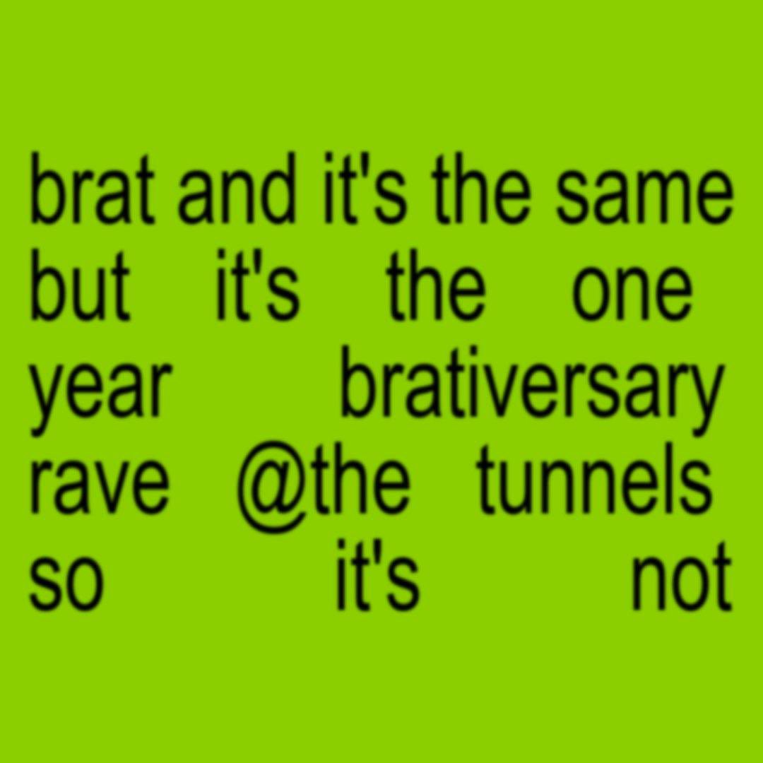 tunnelsaberdeen (@thetunnelsab) on Twitter photo Brat summer 2.0 ๐
Killer Kitsch Presents: Brat and itโs the same but itโs the one year brativersary rave at tunnelsaberdeen so itโs not..
19.07.25. The Tunnels. Brat, the remix album, and everything Charliโฆ angels, weโre only throwing this party 4 u xx
Tix > Skiddle Brat summer 2.0 ๐
Killer Kitsch Presents: Brat and itโs the same but itโs the one year brativersary rave at tunnelsaberdeen so itโs not..
19.07.25. The Tunnels. Brat, the remix album, and everything Charliโฆ angels, weโre only throwing this party 4 u xx
Tix > Skiddle