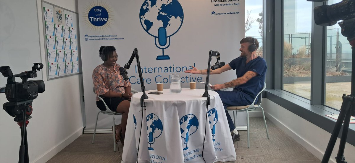 And that’s a wrap! Yesterday we recorded the 10th &amp; final ep of the International Care Collective with  amazing Justine Musiime 

1 of the most inspiring conversations we've had on the pod as they took us on their journey from arriving in the UK, to being an AHP Clinical Fellow