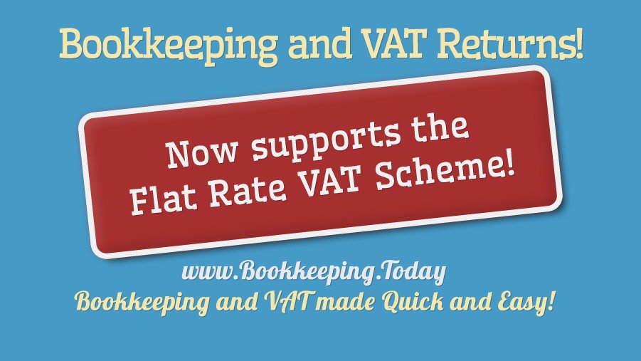 VAT Return Software - supporting Making Tax Digital with the Standard and Flat Rate VAT Schemes

bookkeeping.today Do your bookkeeping and VAT Returns for £5/month  FREE for 30 days!  Try it now! 

#MakingTaxDigital #MTD #VAT #bookkeeping #Software #free #thursdaymotivation