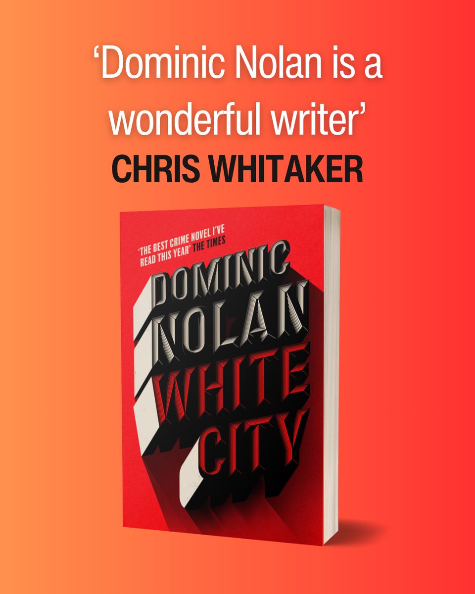 Headline Books (@headlinepg) on Twitter photo 'The best crime novel I've read this year' THE TIMES
The unforgettable crime story from Dominic Nolan, White City, is out now in paperback 👏
Grab your copy today: brnw.ch/21wTRTt 'The best crime novel I've read this year' THE TIMES
The unforgettable crime story from Dominic Nolan, White City, is out now in paperback 👏
Grab your copy today: brnw.ch/21wTRTt