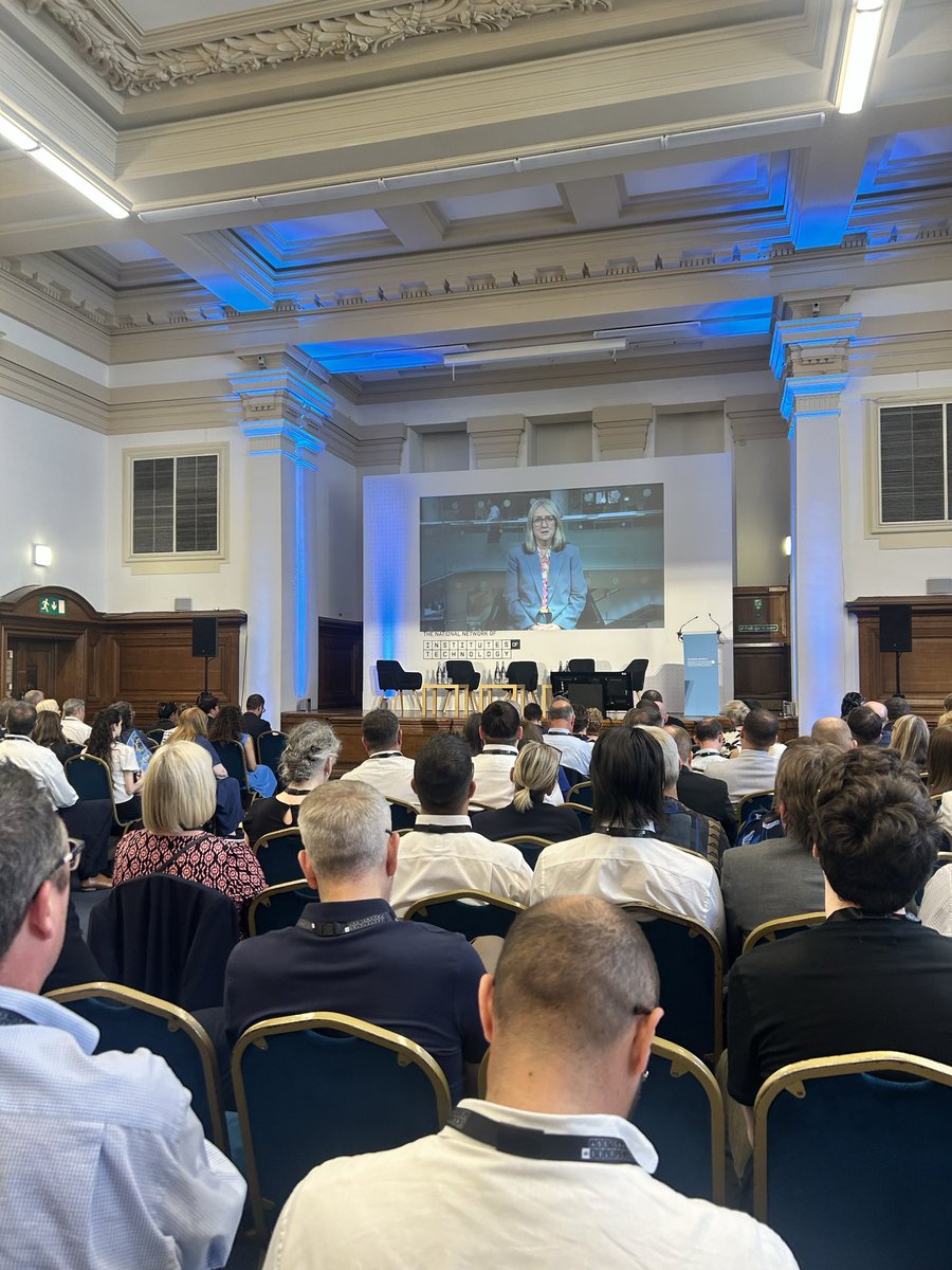 GatsbyEd's tweet image. “Your hard work is pivotal in achieving our goals. I look forward to continuing working with you in the future, together to ensure that the UK economy remains world leading and future proof.” Jacqui Smith, Minister for Skills addresses #InstitutesOfTechnology National Conference