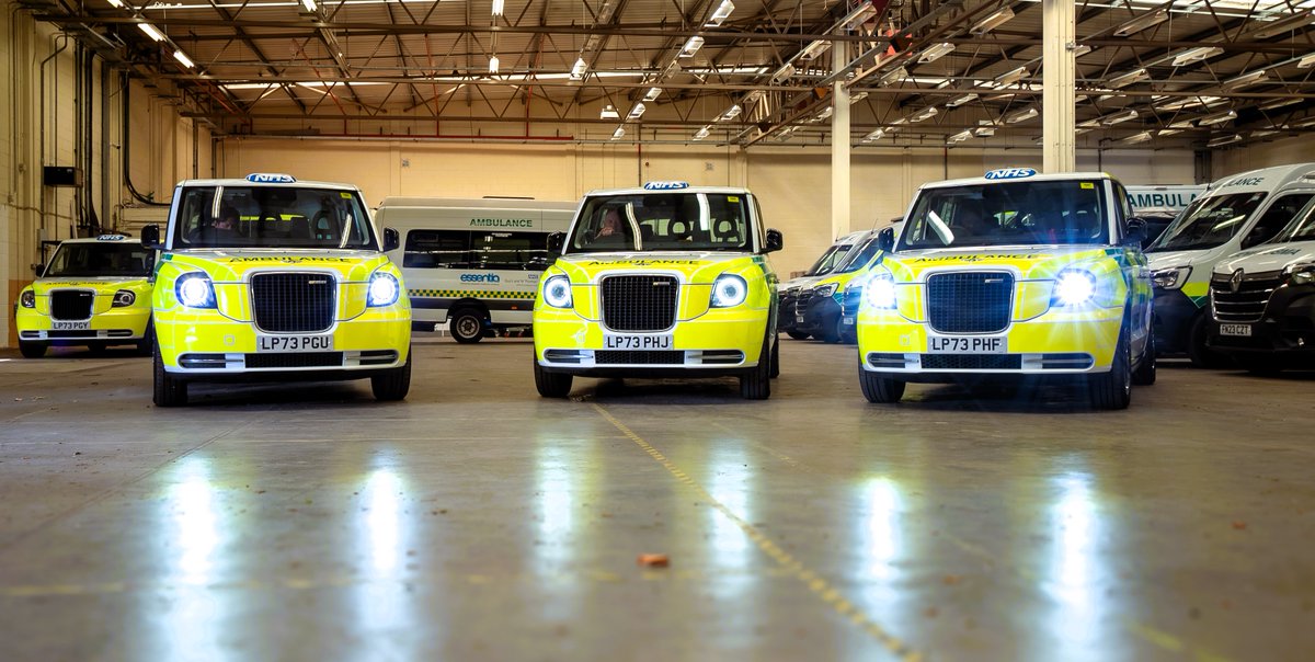 Our #iconic TX's are now helping #patients get to appointments across London, thanks to a new partnership with Guy’s &amp; St Thomas’ #NHS Trust 💙
 
So far, the fleet has covered 60,000 miles, transporting 13,000 patients. 🚕⚡
 
🔗 Read more: tinyurl.com/3tnpybf9