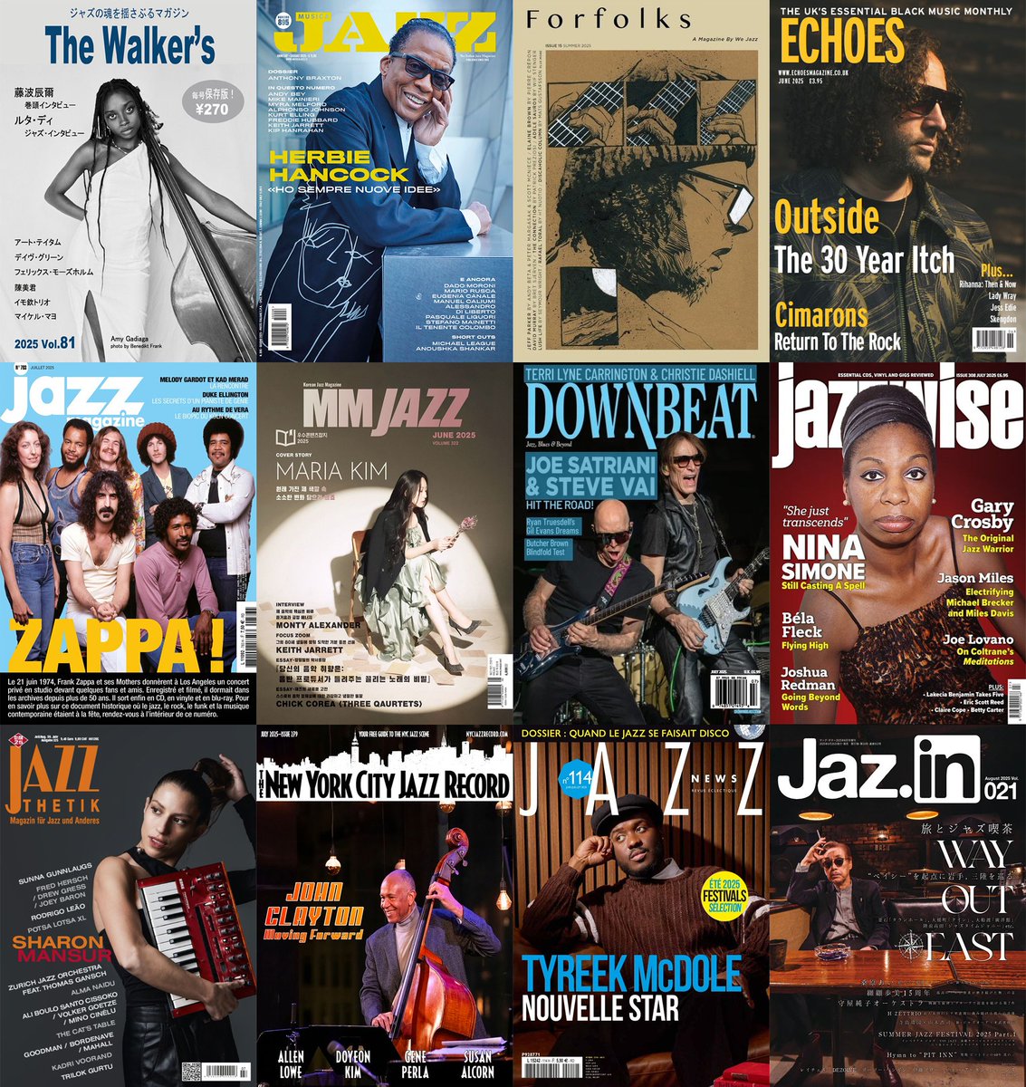 Brian Hurst (@soulandjazz) on Twitter photo Current issues... in the world of #Jazz: <a href="/musica_jazz/">Musica Jazz </a> <a href="/TheWalkers27/">The Walker’s 鯉登正之</a> <a href="/wejazzhelsinki/">We Jazz</a> <a href="/Echoesmag/">Echoes Magazine</a> #JazzMagazine #MMJazz <a href="/DownBeatMag/">DownBeat Magazine</a> <a href="/Jazzwise/">Jazzwise</a> <a href="/JAZZTHETIK/">Magazin für Jazz</a> <a href="/nycjazzrecord/">NYC Jazz Record</a> #JazzNews <a href="/Jazin_mag/">Jaz.in</a> ▶️ bit.ly/2EJFbkX #JazzInPrint Take a moment. #Scoprire Current issues... in the world of #Jazz: <a href="/musica_jazz/">Musica Jazz </a> <a href="/TheWalkers27/">The Walker’s 鯉登正之</a> <a href="/wejazzhelsinki/">We Jazz</a> <a href="/Echoesmag/">Echoes Magazine</a> #JazzMagazine #MMJazz <a href="/DownBeatMag/">DownBeat Magazine</a> <a href="/Jazzwise/">Jazzwise</a> <a href="/JAZZTHETIK/">Magazin für Jazz</a> <a href="/nycjazzrecord/">NYC Jazz Record</a> #JazzNews <a href="/Jazin_mag/">Jaz.in</a> ▶️ bit.ly/2EJFbkX #JazzInPrint Take a moment. #Scoprire