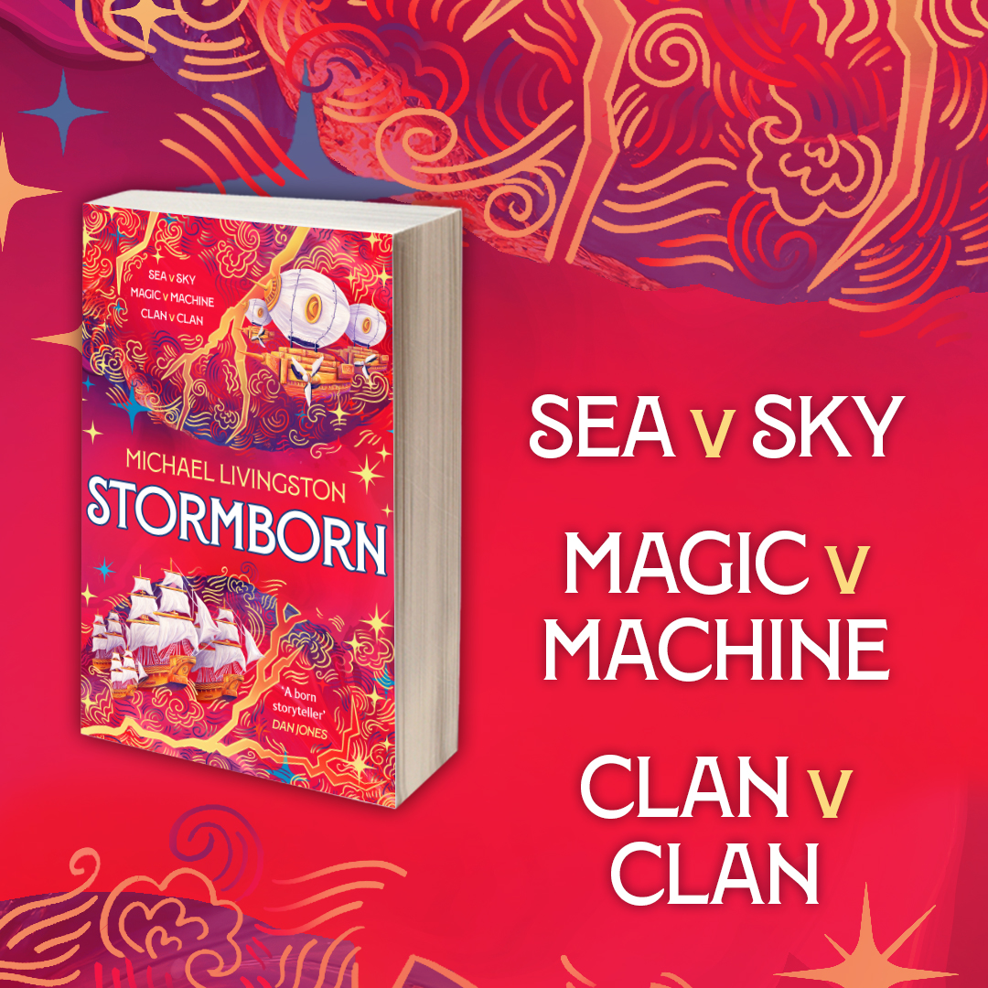 AdAstraFiction's tweet image. Sea v sky
Magic v machine
Clan v clan
It's publication day for #Stormborn the stunning conclusion to Michael Livingston's (@medievalguy) #SeabornCycle, the Fair Isles sail to battle & new magicks threaten to shatter the world.
Out today: geni.us/Stormbornorgsoc