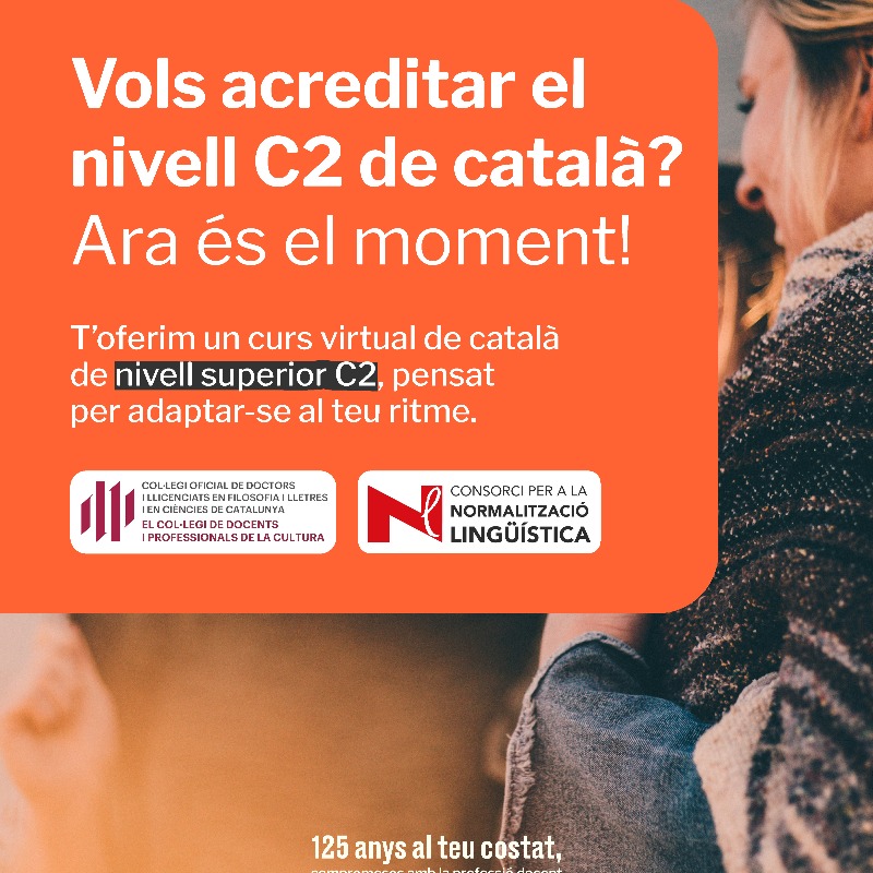cdlcat's tweet photo. 🎯 Vols preparar-te per al nivell C2 de català?
Curs reconegut pel CPNL: gramàtica, oralitat, escriptura, tutories i models reals d’examen.
💻 Modalitat semipresencial
📅 6/10/2025 – 9/1/2026
#CatalàC2 #FormacióLingüística #cdlcat #CPNL