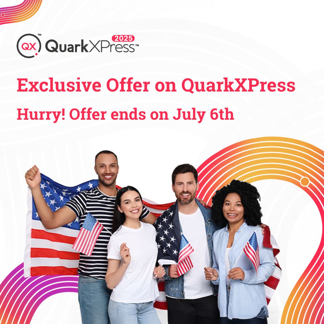 QuarkXPress's tweet image. Celebrate US Independence Day with an EXCLUSIVE offer on the newest spring release of QuarkXPress 2025 (v21.1) 🇺🇸 

It’s your chance to save big and elevate your design game. Shop Now 👉  buff.ly/tCNHdH2 

#QuarkXPress #USIndependenceDay #SpringRelease