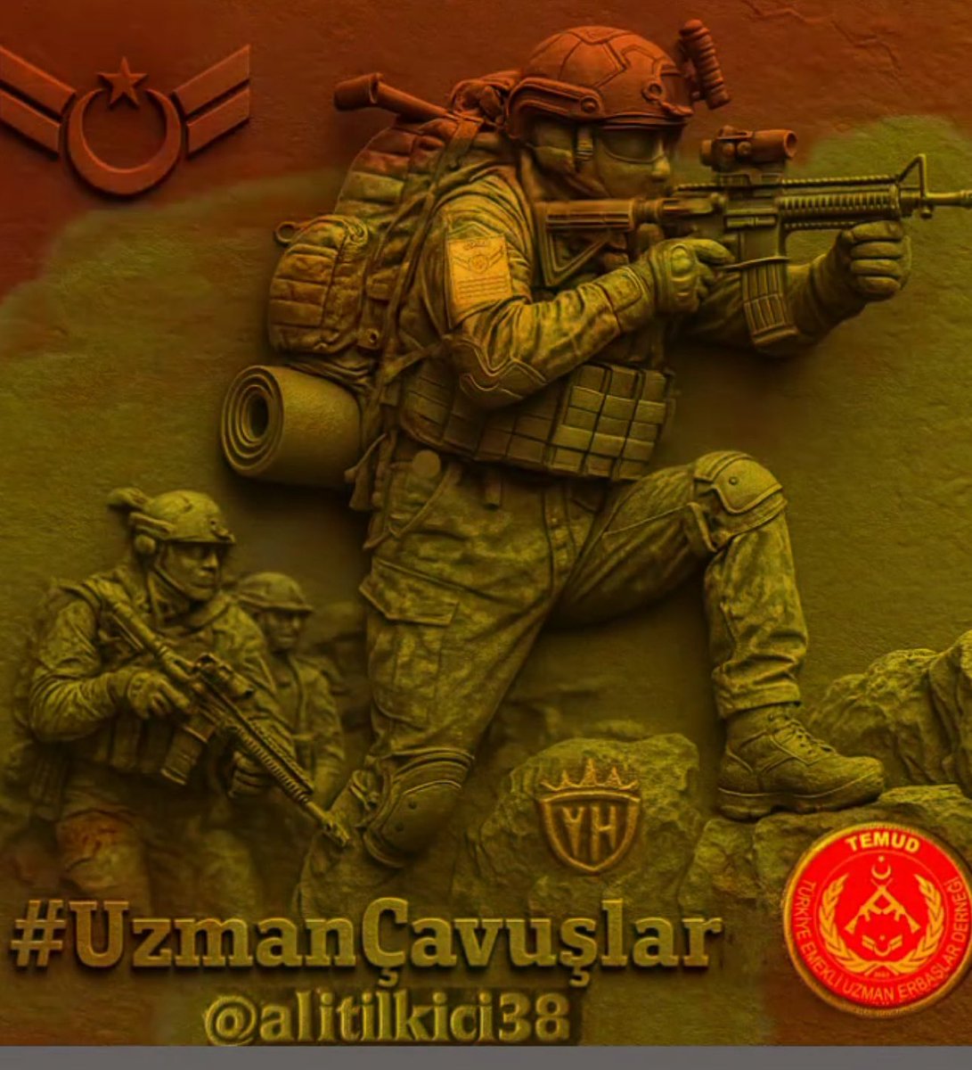 alitilkici38's tweet photo. Vatana Can Feda.!
Milletimizin başımızda,sırtımızda yeri var.
Devletimizin emrindeyiz.
Biz evlerimizi göremiyoruz,Beyaz yakalı memurlardan değiliz.
Her an bir dağbaşında  heran görevdeyiz.
Klimalı odalarda 8-5 çalışan memur,kahraman #UzmanÇavuşlar’dan fazla maaş alıyor.
Emekli #UzmanÇavuş pazara gidemiyor.
Bunu hakedecek ne yaptık.
@memetsimsek 
@HMBakanligi 
#UzmanÇavuşGeçinemiyor