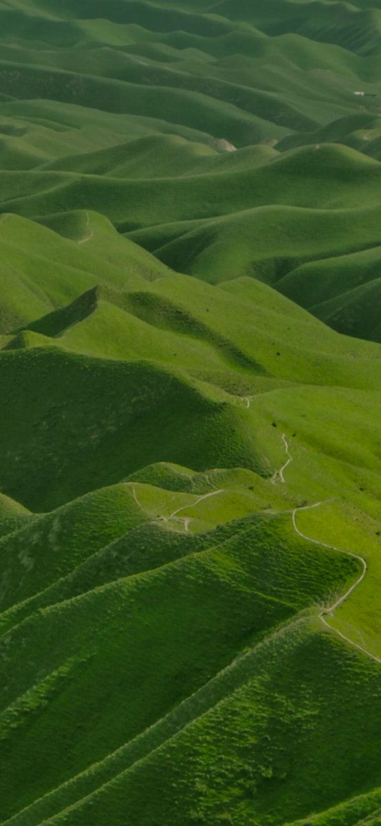 Serene green hills 🌿