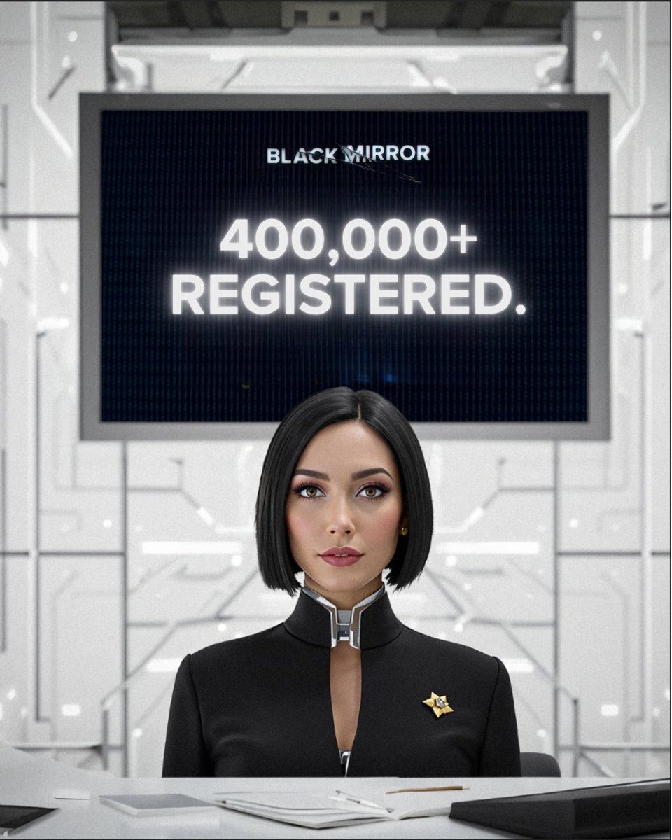 400,000+ users have registered for the Black Mirror Experience.

Web3 has talked about onboarding the next million users for years.

<a href="/blackmirror_xp/">blackmirror_xp</a> is actually doing it — and we’re just getting started.

Register now before it’s too late: blackmirrorclub.com