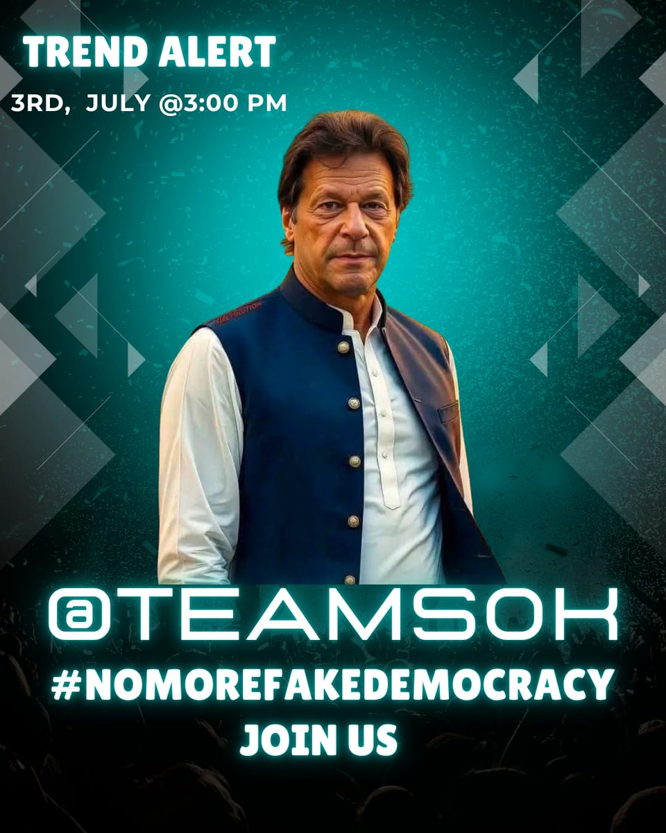 Mazloom Khan (@mazloomonduty) on Twitter photo یہ وقت ہے اتحاد کا،
یہ وقت ہے حق کے لیے کھڑے ہونے کا۔
آج ہی کے دن،
ہمیں اپنی موجودگی ٹرینڈ میں دکھانی ہے!
#NoMoreFakeDemocracy
<a href="/TeamS0K/">Shaheens of Kaptaan</a>
<a href="/sjaffar_10/">ثریا جعفر</a>
@sohailshahid670
<a href="/AbduRahimPti804/">@RahimKhan</a>
<a href="/AmbrQ_/">Amber Qureshi</a>
<a href="/Kamal804_/">Kamal</a>
<a href="/HussainSaj19230/">Raja sajawal hussain</a>
<a href="/BasraaSami/">Sami Basraa</a>
<a href="/AyeshaA07118243/">Ayesha Afzal</a>
<a href="/HugMe477521/">DR ZEE</a> یہ وقت ہے اتحاد کا،
یہ وقت ہے حق کے لیے کھڑے ہونے کا۔
آج ہی کے دن،
ہمیں اپنی موجودگی ٹرینڈ میں دکھانی ہے!
#NoMoreFakeDemocracy
<a href="/TeamS0K/">Shaheens of Kaptaan</a>
<a href="/sjaffar_10/">ثریا جعفر</a>
@sohailshahid670
<a href="/AbduRahimPti804/">@RahimKhan</a>
<a href="/AmbrQ_/">Amber Qureshi</a>
<a href="/Kamal804_/">Kamal</a>
<a href="/HussainSaj19230/">Raja sajawal hussain</a>
<a href="/BasraaSami/">Sami Basraa</a>
<a href="/AyeshaA07118243/">Ayesha Afzal</a>
<a href="/HugMe477521/">DR ZEE</a>