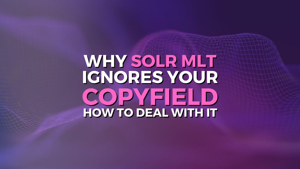 Sease (@seaseltd) on Twitter photo ๐จ #ApacheSolr More Like This(#MLT)  Users โ Beware of copyField!
In this blog post, we break down why this happens and what you can do about it (including a tested workaround if upgrading isnโt an option).
๐ Read the full post: sease.io/2025/07/why-soโฆ ๐จ #ApacheSolr More Like This(#MLT)  Users โ Beware of copyField!
In this blog post, we break down why this happens and what you can do about it (including a tested workaround if upgrading isnโt an option).
๐ Read the full post: sease.io/2025/07/why-soโฆ