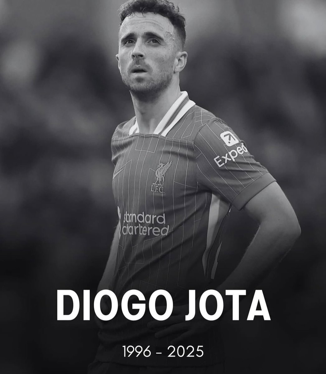 Completely shocked by the passing of diogo jota sending deepest condolences to his family and all at Liverpool fc