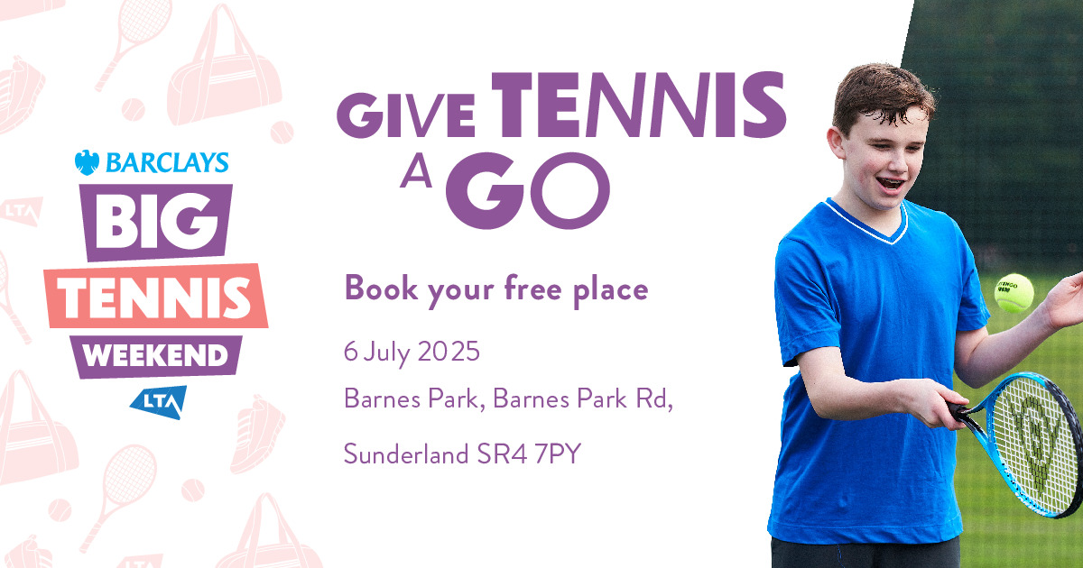 Barclays Big Tennis Weekend is coming to Barnes Park on Sunday 6 July. 🎾

Whether you're brand new to tennis or looking to rekindle your love for the game, there's something for everyone.

Find out more and book your free place now at👉orlo.uk/W54IP