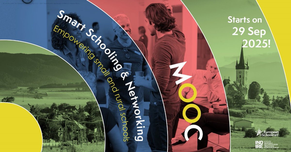 ✍️Ya te puedes inscribir👉 al Rural MOOC 2025: Smart Schooling and Networking – Empowering Small and Rural Schools

🏫Este MOOC está abierto a toda la comunidad educativa

👉Fecha inicio: 29/09/2025

🔗europeanschoolnetacademy.eu/courses/course…