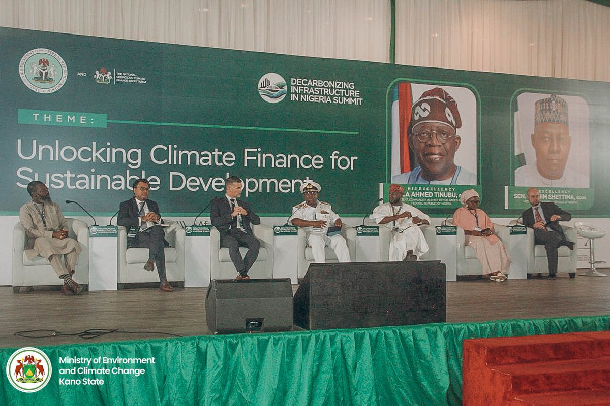 DahirMHashim's tweet image. Yesterday, I had the distinct honour of serving as a panelist at the Decarbonizing Infrastructure in Nigeria Summit, 2025, held at the Statehouse Banquet Hall, Abuja. Themed "Unlocking Climate Finance for Sustainable Development," this high-level summit brought together visionary…