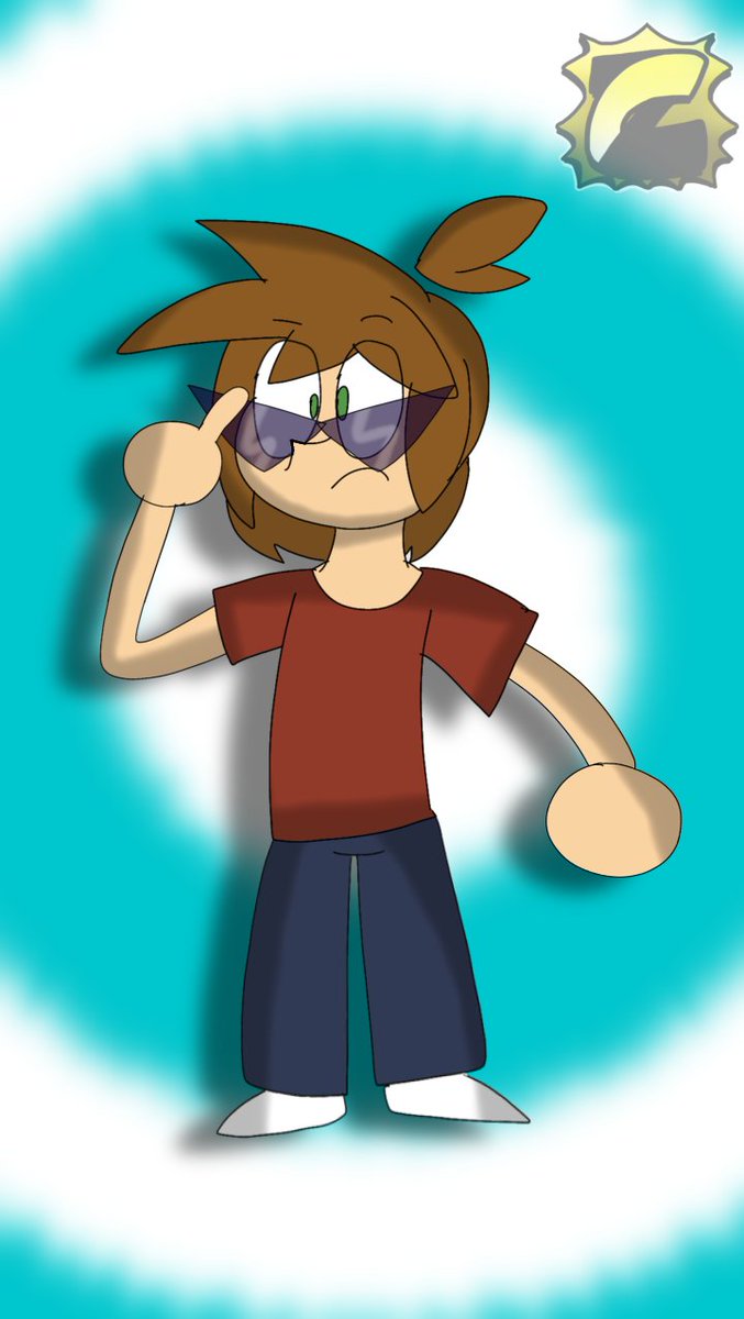 friendly fire for <a href="/PajamaFrix/">sam (pjfrix.bsky.social)</a> 
#artfight2025 #artfight