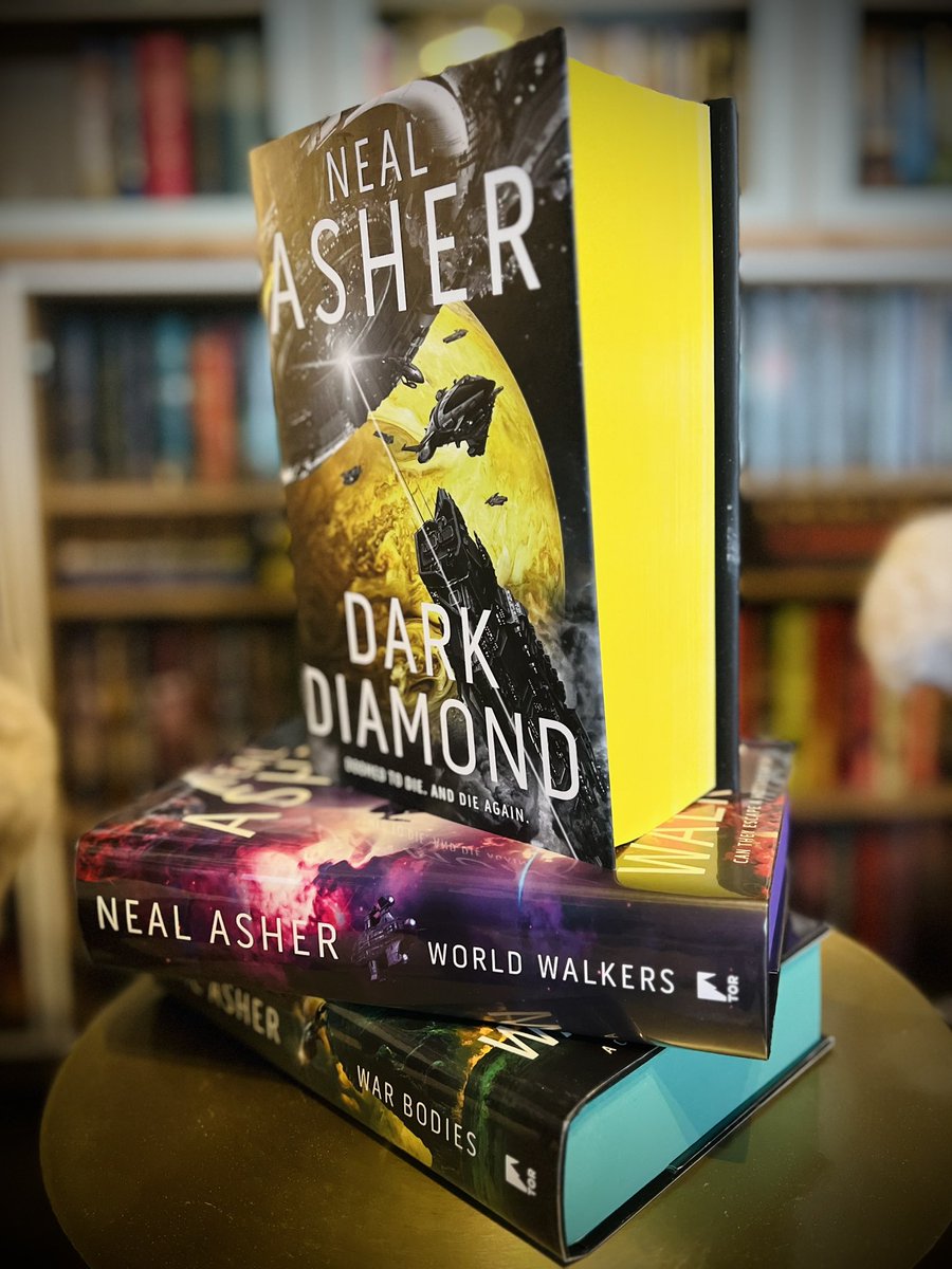 MiguelRPeck's tweet photo. Been reading @nealasher for over 20 years. My first foray into his work was Gridlinked. And have been enjoying it ever since. It’s great to see him getting the @binding_broken treatment.
#NealAsher #DarkDiamond #BookMail #booktwt https://t.co/vilF9tXYiW