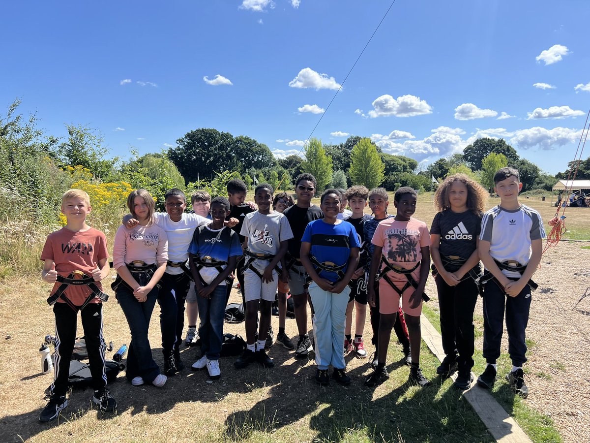 JBprimaryschool's tweet photo. The climbing wall beckons! Lovely to join Y6 for the day @PGLTravel https://t.co/TThGgNOUxf