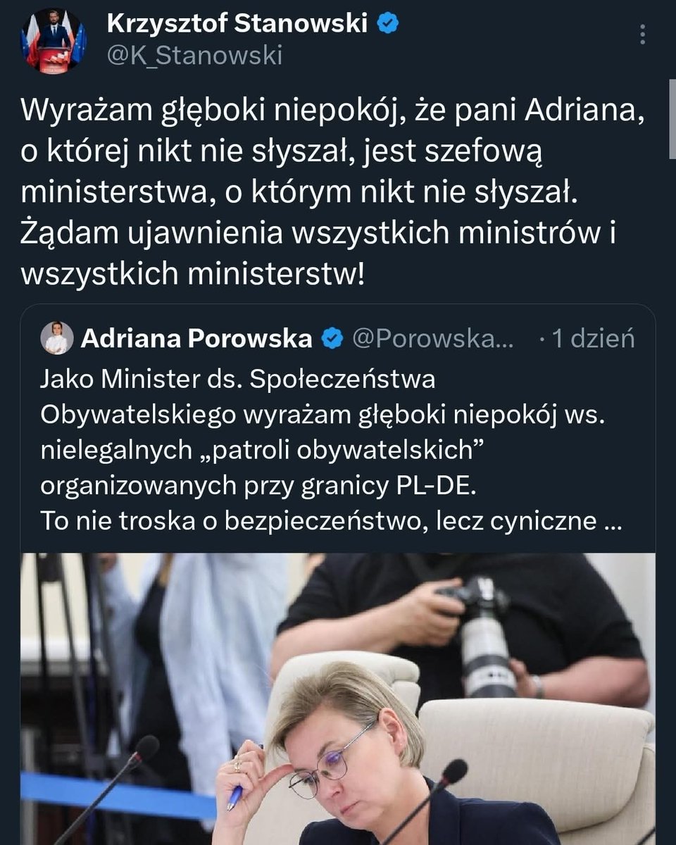 Ryszard Wilk (@ryszard_wilk) on Twitter photo O Minister do spraw równości to ja słyszałem, ale do spraw społeczeństwa obywatelskiego ?
A później Pan Minister <a href="/Domanski_Andrz/">Andrzej Domański</a> rozkłada ręce nad wszystkimi projektami obniżającymi podatki, że chciałby, ale nie ma z czego... O Minister do spraw równości to ja słyszałem, ale do spraw społeczeństwa obywatelskiego ?
A później Pan Minister <a href="/Domanski_Andrz/">Andrzej Domański</a> rozkłada ręce nad wszystkimi projektami obniżającymi podatki, że chciałby, ale nie ma z czego...