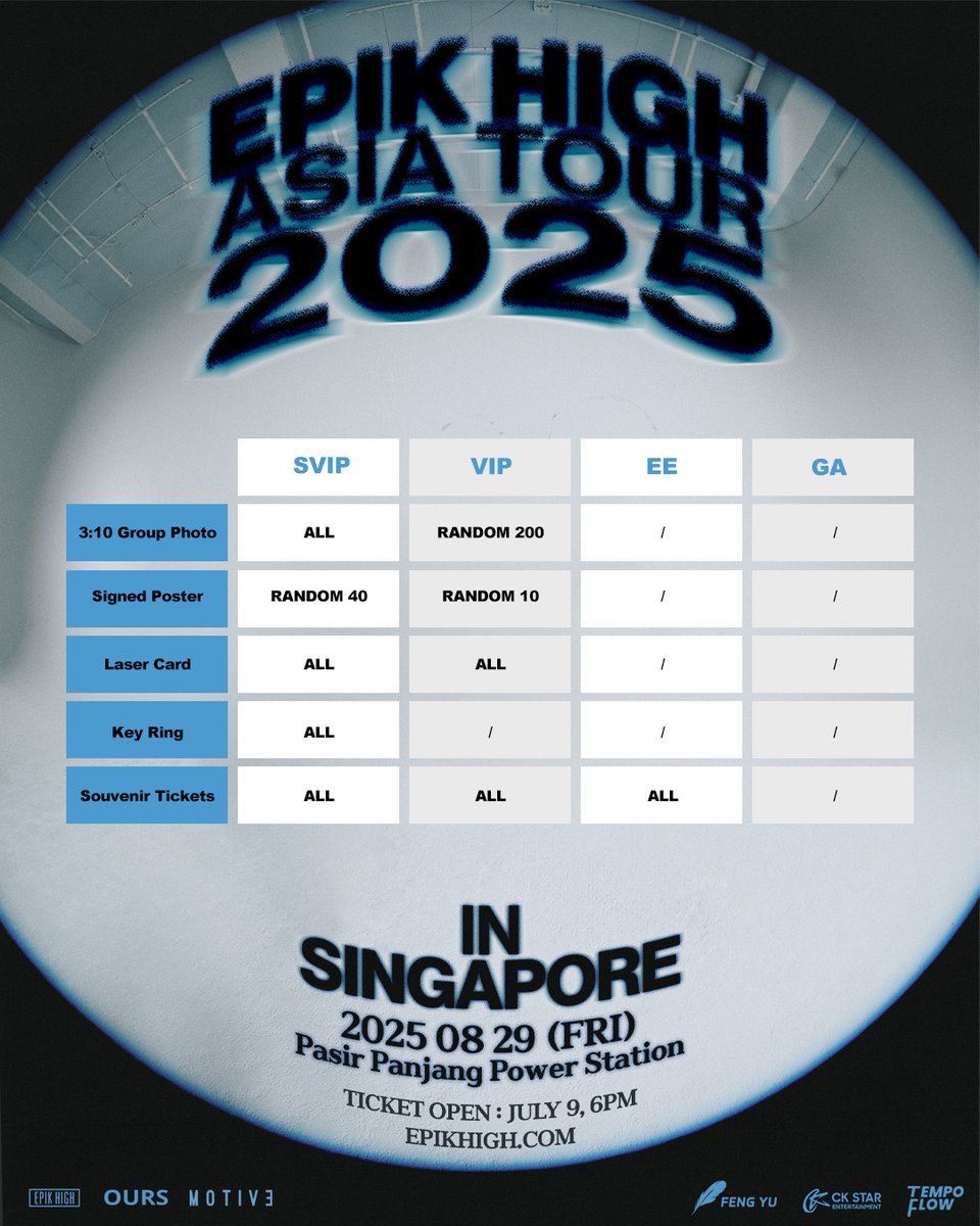✨Heads up, Singapore High Skool! Epik High is coming this August!

Korean hip-hop legend Epik High makes their triumphant return in 2025 with the highly anticipated EPIK HIGH ASIA TOUR 2025!
Renowned for poetic lyricism, genre-defying soundscapes, and electrifying live