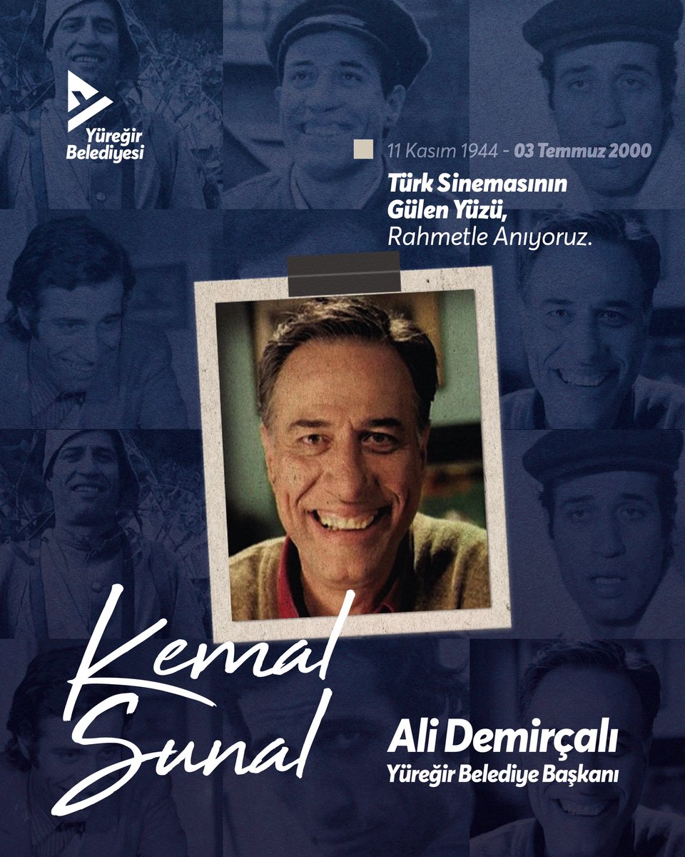 Türk sinemasının gülen yüzü Kemal Sunal'ı aramızdan ayrılışının 25. yılında saygı ve özlemle anıyorum.

#KemalSunal