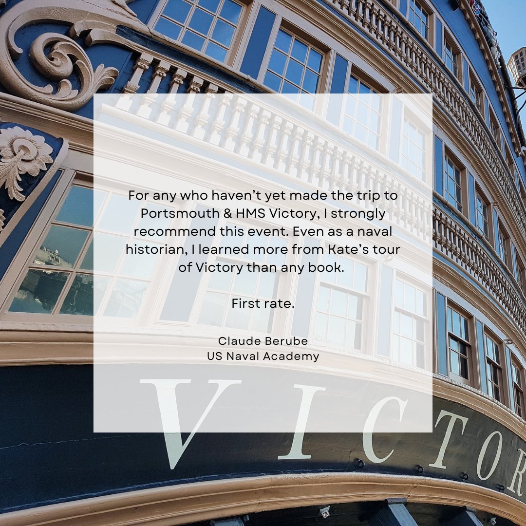 kejamieson_'s tweet image. After many requests, and because I have some free time again, I'm offering guided tours of HMS Victory ⚓️
These 2-3hr trips explore the ship & the lives of those who served in her. Tours can be tailored to your specific interests, too.
📩 contact@katejamieson.co.uk