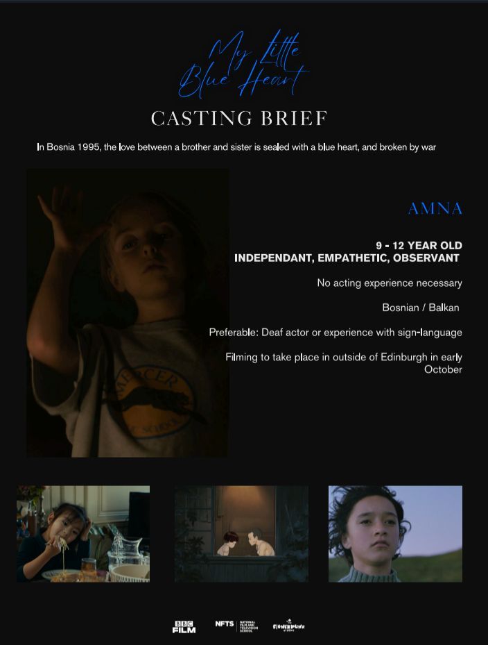 niccitopping's tweet image. Casting call for the short film
“My Little Blue Heart”
💙Amna
✉To apply for this role, please email your relevant experience to
socials@niccitoppingcasting.com
Please contact us before the 10th of July.
#castingcall #casting #shortfilm #actor #deafactor #signlanguage