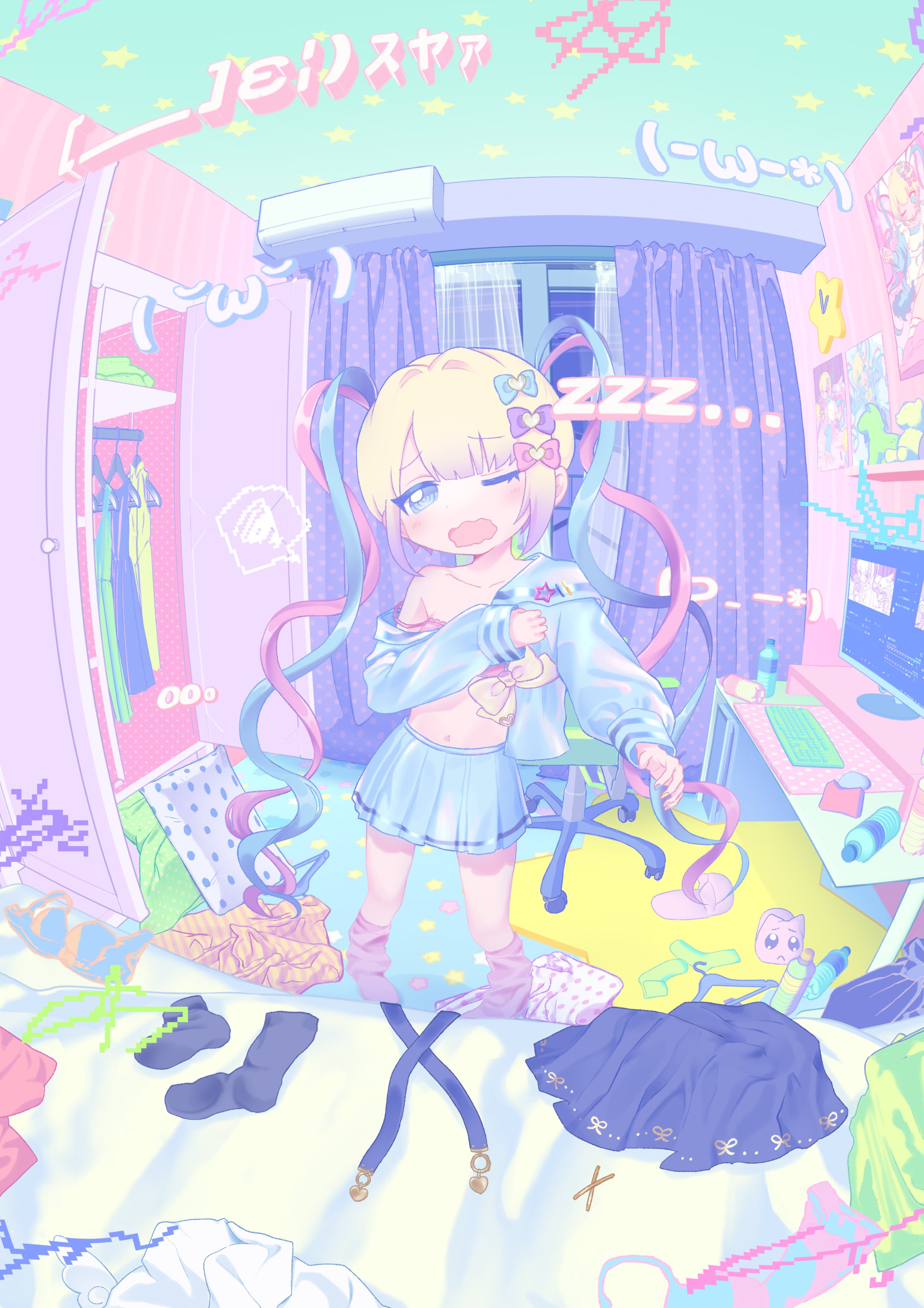 シーグラスアート 天使ちゃんと悪魔ちゃん♪お取り置き中です