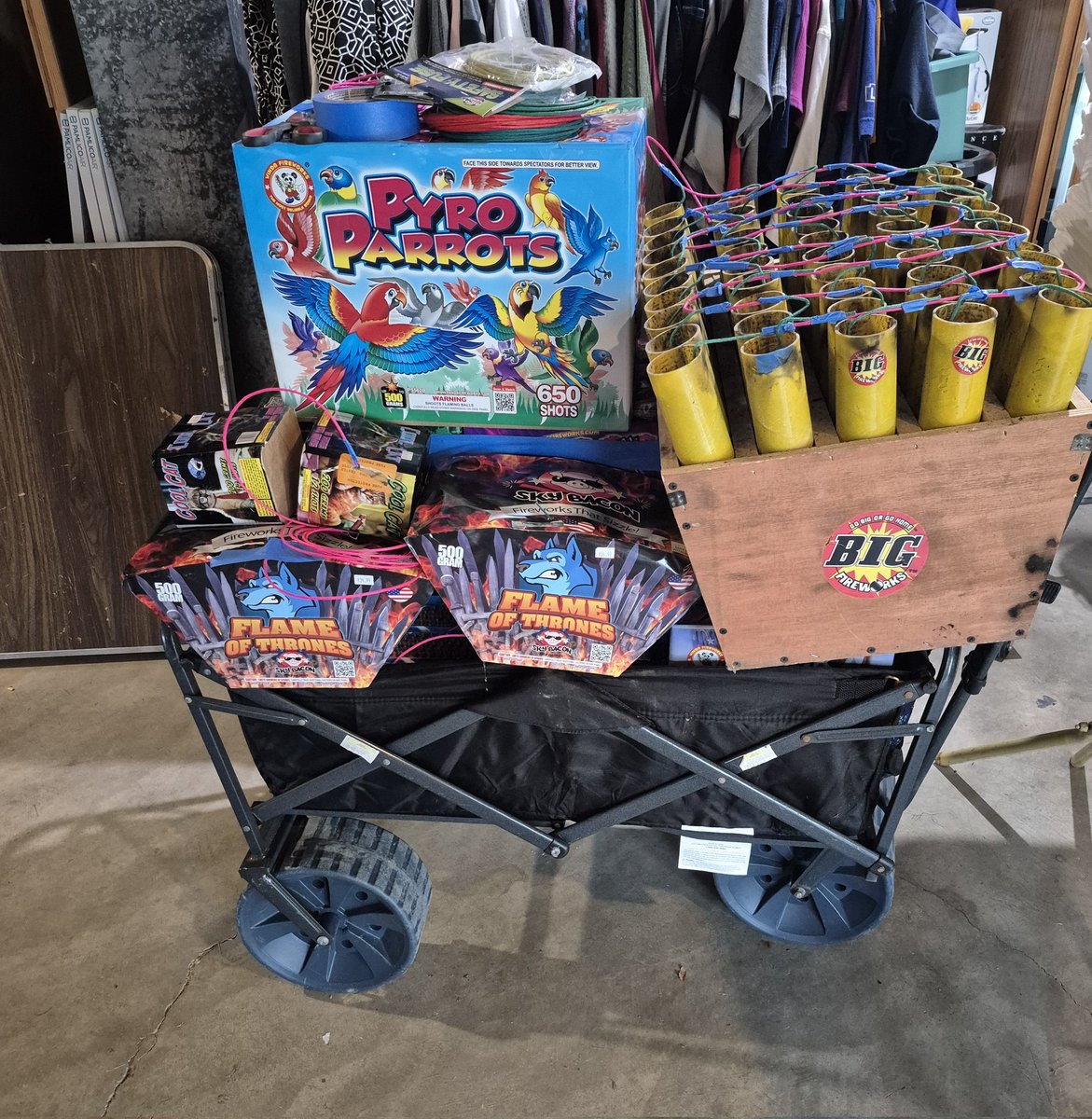 Judith Marie (@judithmarie61) on Twitter photo Good morning from Missouri! πΊπΈπΊπΈβοΈβοΈ
β€οΈπ€π
My husband worked on separating the fireworks: aerial and fountains and wired some together for the finale and loaded them up in the wagon to roll out when it's time. We love celebrating Independence Day! 
Have a great day! π Good morning from Missouri! πΊπΈπΊπΈβοΈβοΈ
β€οΈπ€π
My husband worked on separating the fireworks: aerial and fountains and wired some together for the finale and loaded them up in the wagon to roll out when it's time. We love celebrating Independence Day! 
Have a great day! π